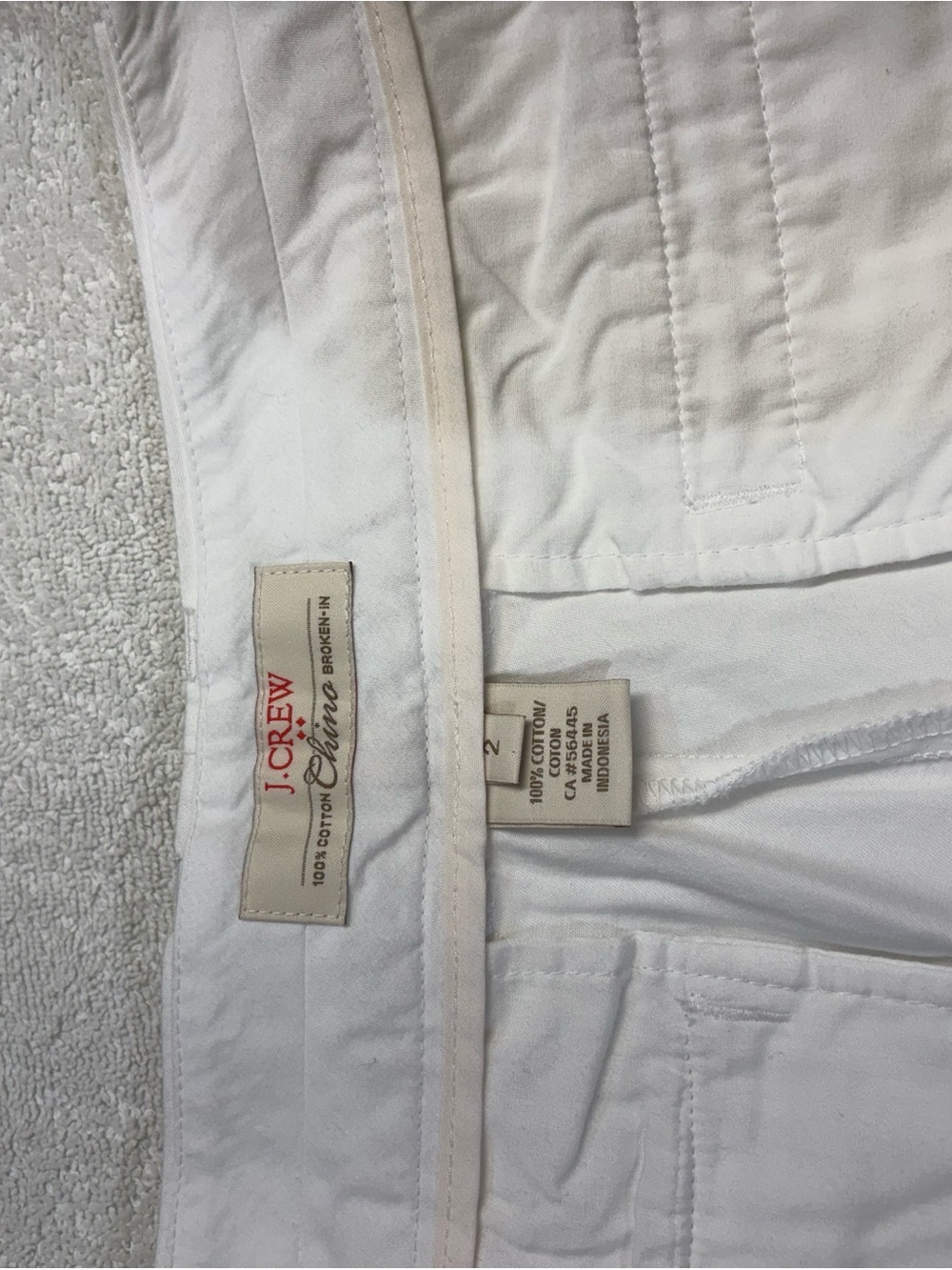 J. Crew White Cotton Shorts with Clean Waistband - Picture 4 of 9